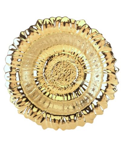 Certified International Gold Coast 3-D Sunflower Serving Bowl