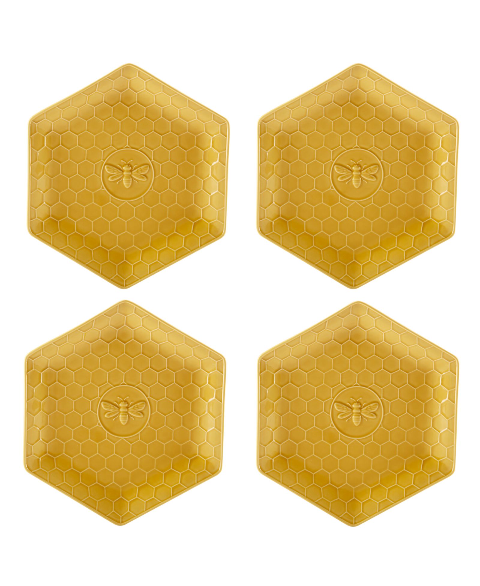 обеденные тарелки Certified International French Bees, набор из 4 шт