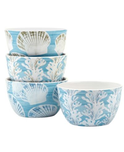 Certified International Beyond the Shore Ice Cream Bowls, Set of 4