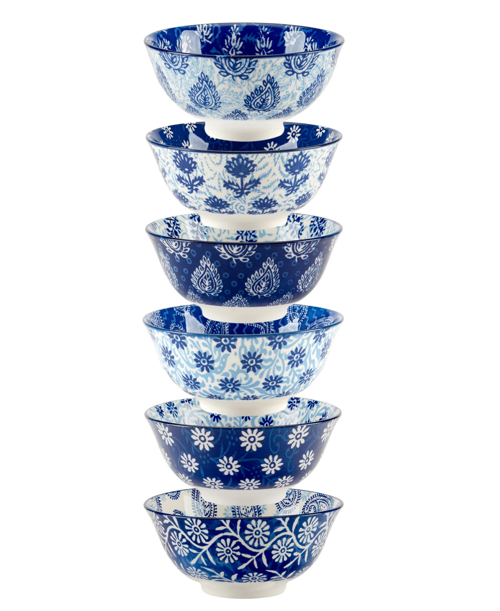 Набор из 6 универсальных чаш Certified International Carnival Blue