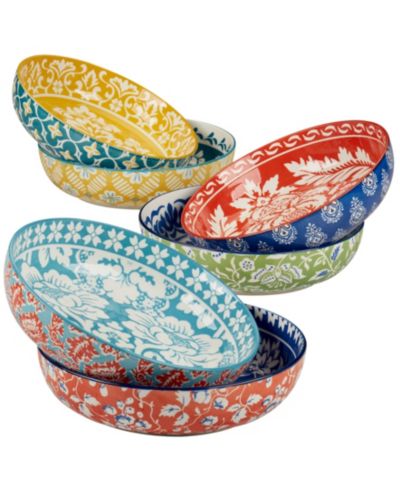 Certified International Panache Pasta Bowls, Set of 6