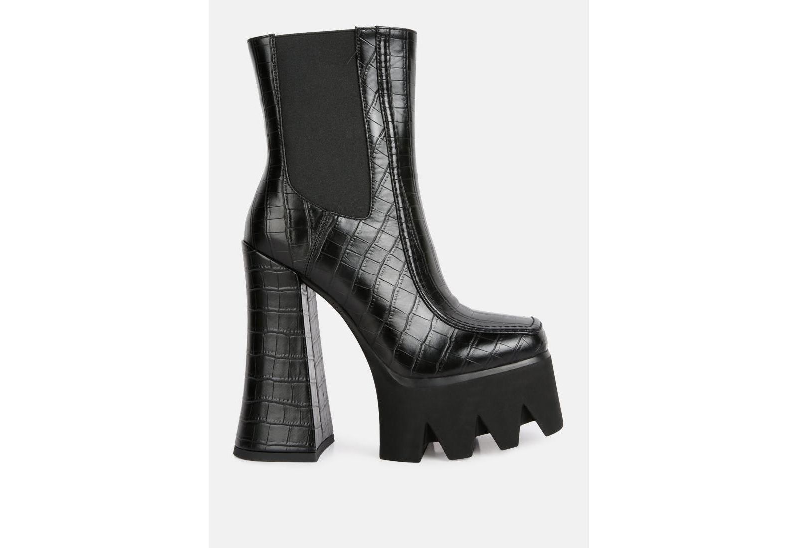 London Rag Womens Bounty High Platform Heel Chelsea Boots