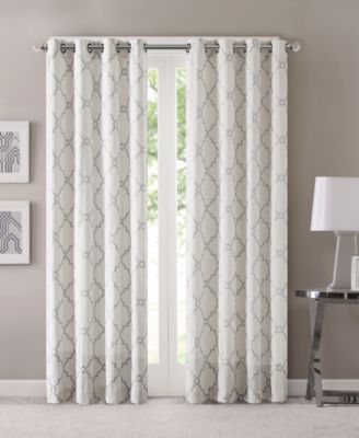 Madison Park Saratoga Fretwork Print Штора с люверсами 50"W x 84"L