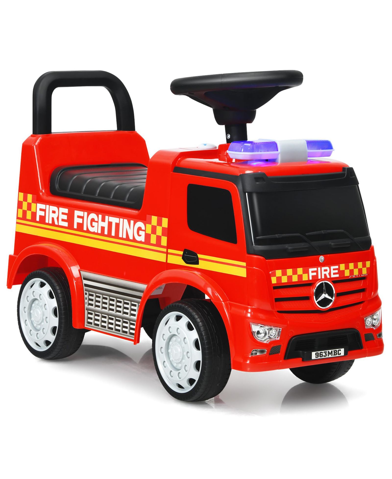 Детская машина-каталка Mercedes Benz Licensed Fire Engine Push and Ride Racer