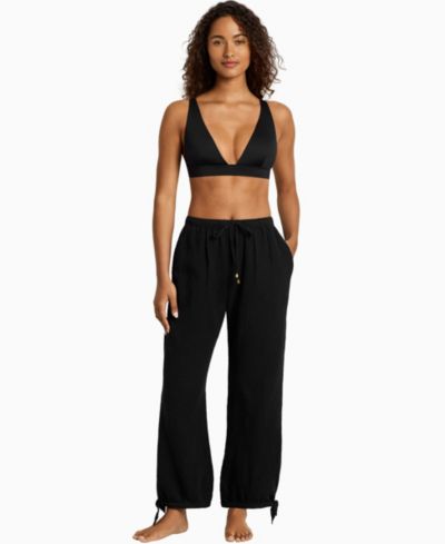Женские хлопковые брюки Lauren Ralph Lauren Allie Pull-On Cover-Up