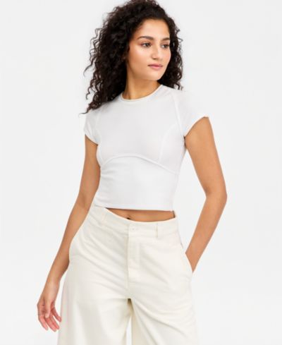 Женская футболка Free People Protagonist Crewneck Cotton