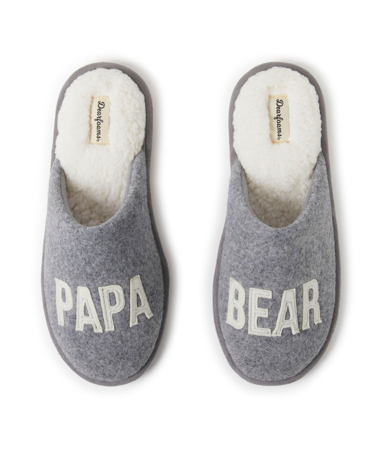 Dearfoams Мужские тапочки Carson Papa Bear