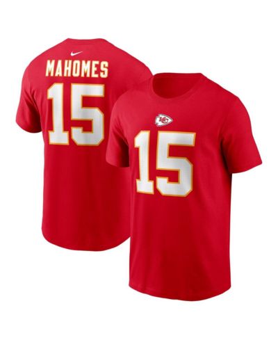 Мужская футболка Nike Patrick Mahomes Red Kansas City Chiefs Player Name and Number