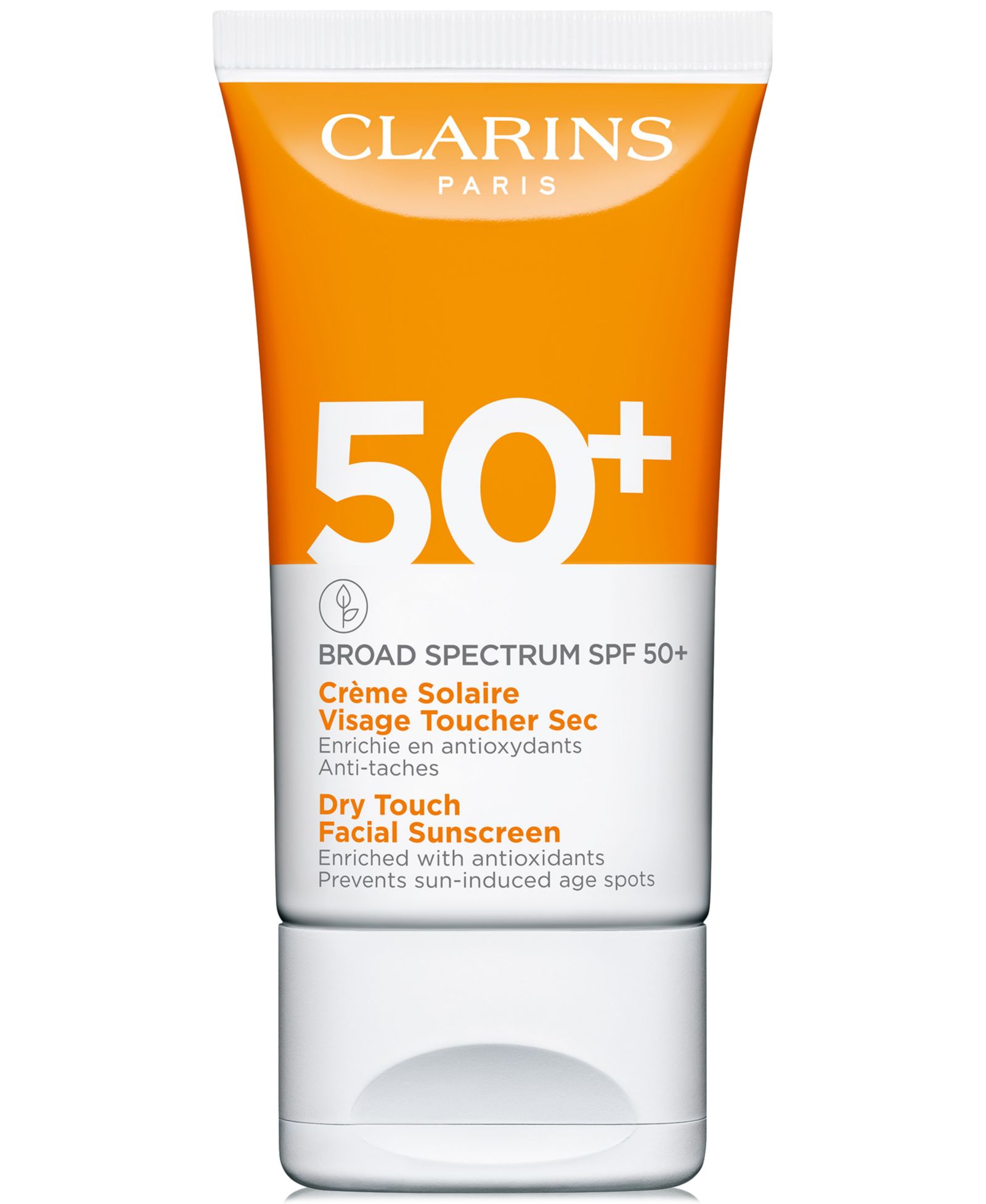 Clarins Dry Touch Facial Sunscreen Broad Spectrum SPF 50+, 1.7 oz.