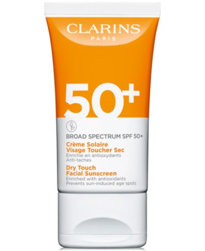 Clarins Dry Touch Facial Sunscreen Broad Spectrum SPF 50+, 1.7 oz.