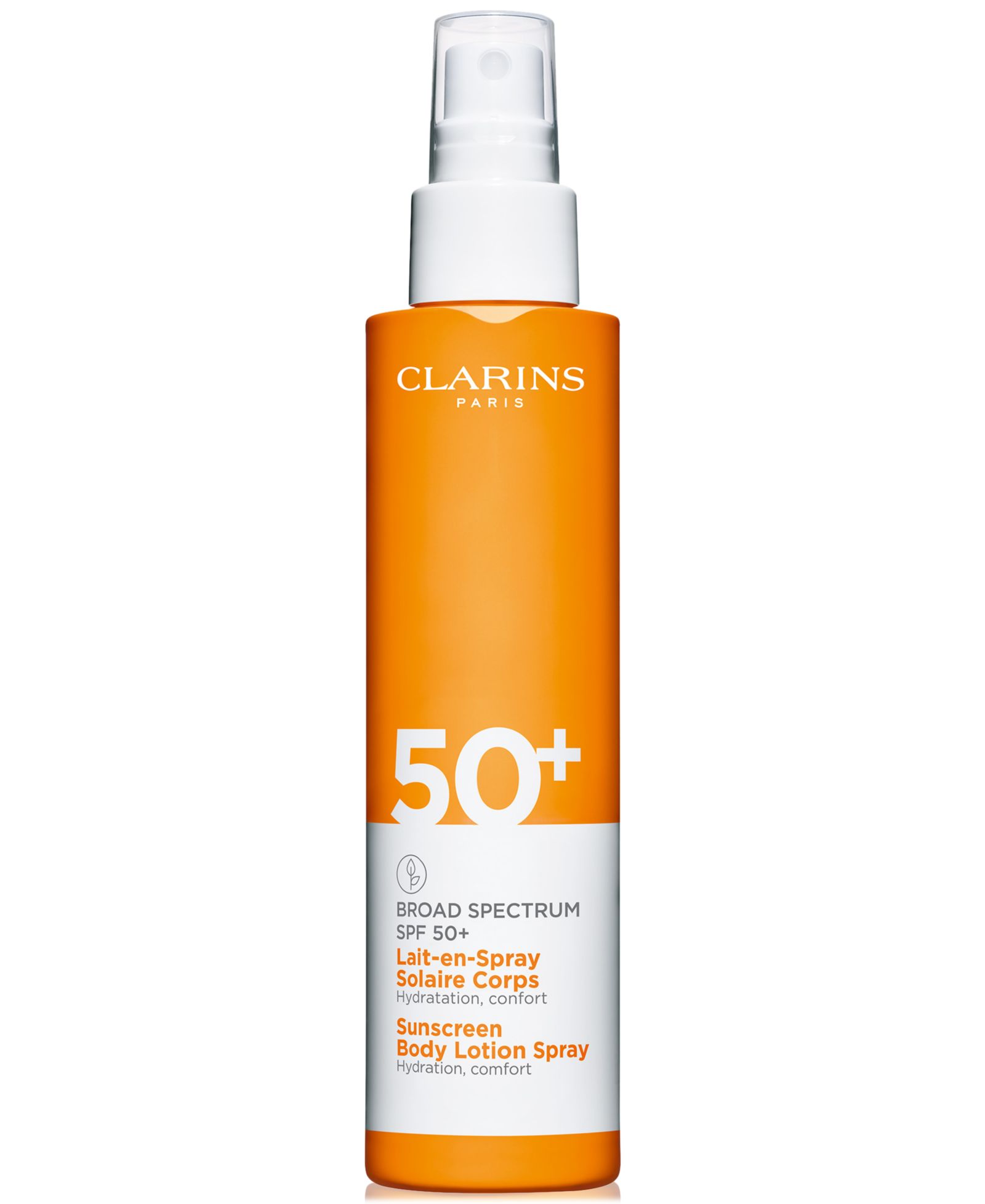 Clarins Sunscreen Body Lotion Spray Broad Spectrum SPF 50+,	 5 oz.