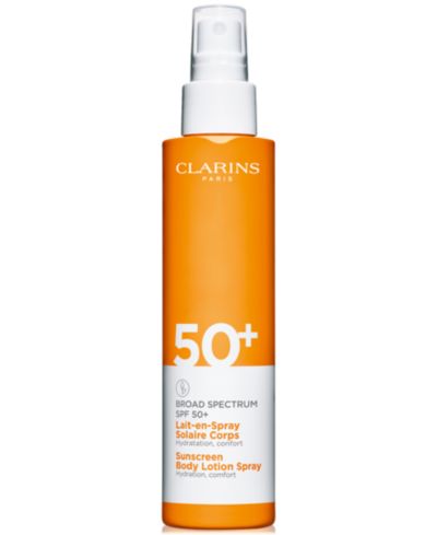Clarins Sunscreen Body Lotion Spray Broad Spectrum SPF 50+,	 5 oz.