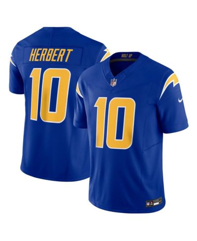 Мужская джерси Nike Justin Herbert Los Angeles Chargers Vapor F.U.S.E. Limited