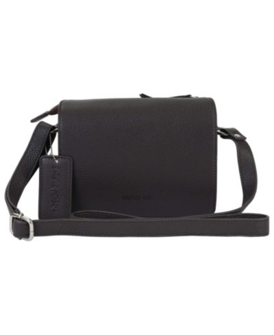 Mancini Pebble Leather Connie Crossbody Handbag