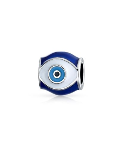 Bling Jewelry Подвеска-шарм Evil Eye из стерлингового серебра.925 для браслета