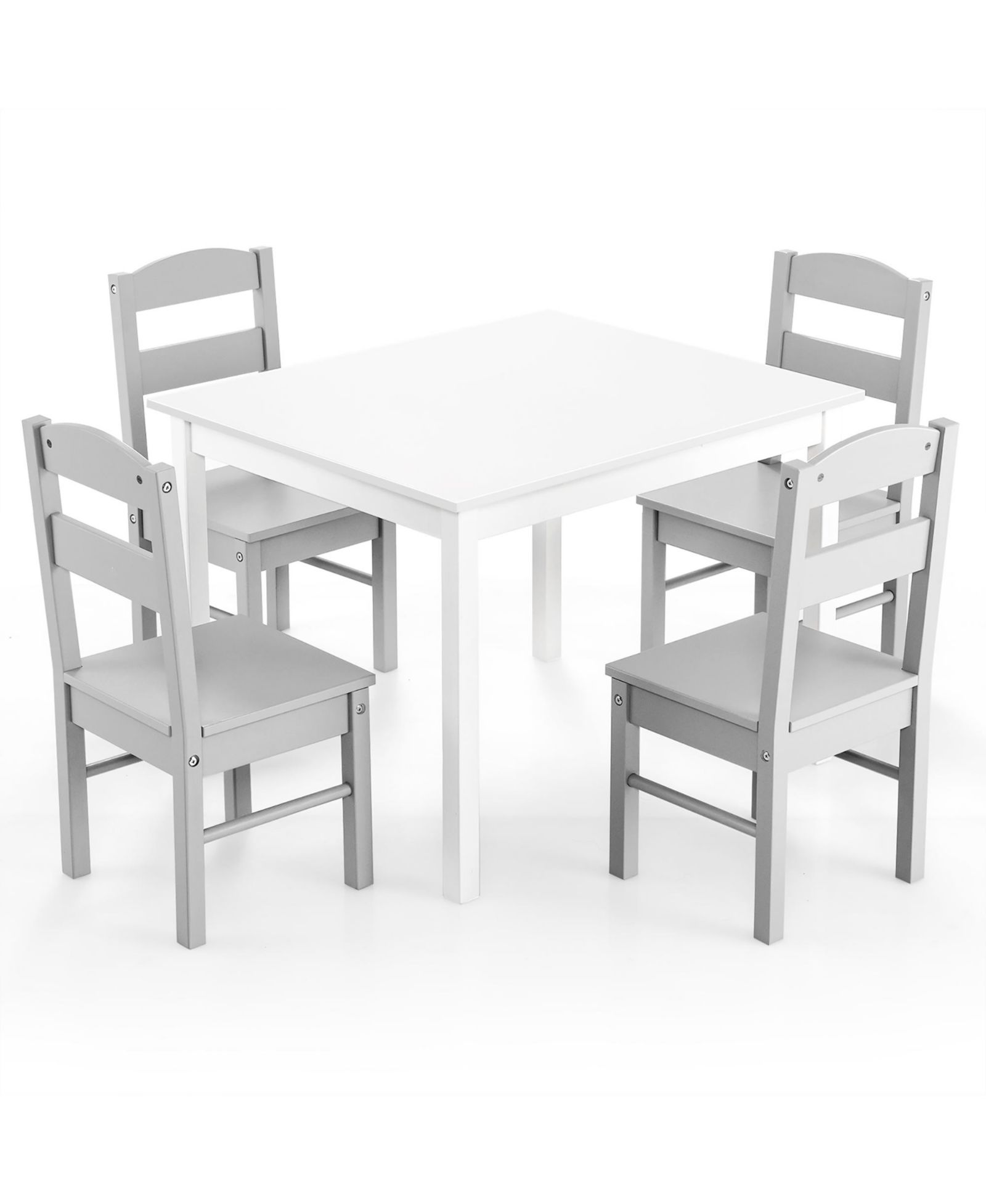 Набор стол и стулья Costway Boys 5 Piece Table & Chair Set Wooden Children Activity