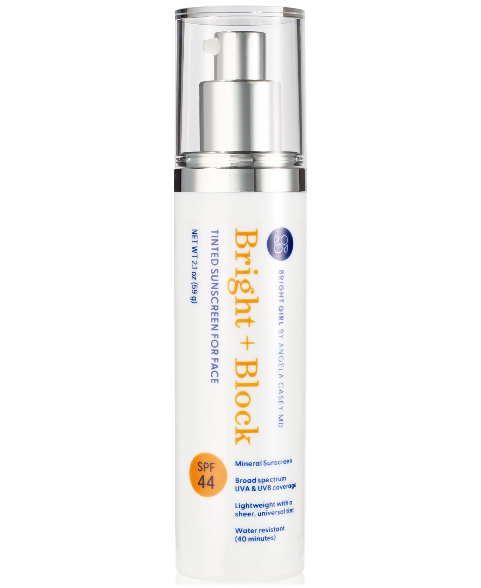 Bright Girl Bright+Block SPF 44 Tinted Mineral Sunscreen