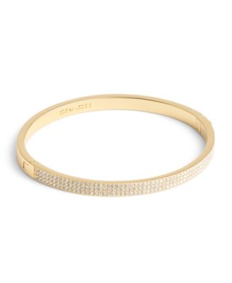 COACH Faux Stone Pave Bangle Bracelet