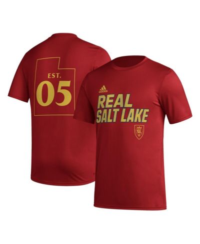 Мужская футболка adidas Red Real Salt Lake Team Jersey Hook AEROREADY