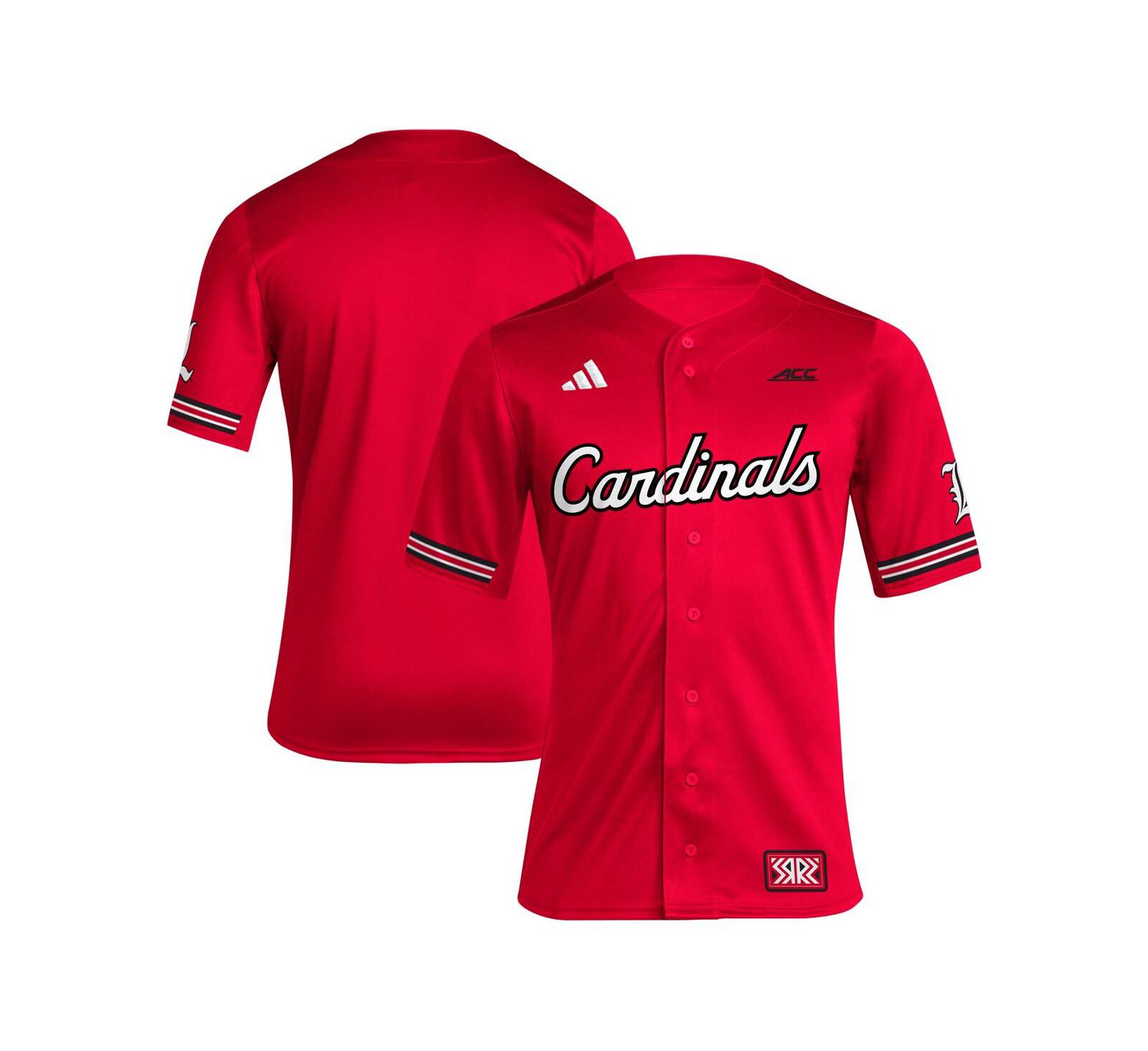 Мужская бейсбольная джерси adidas Red Louisville Cardinals Reverse Retro Replica