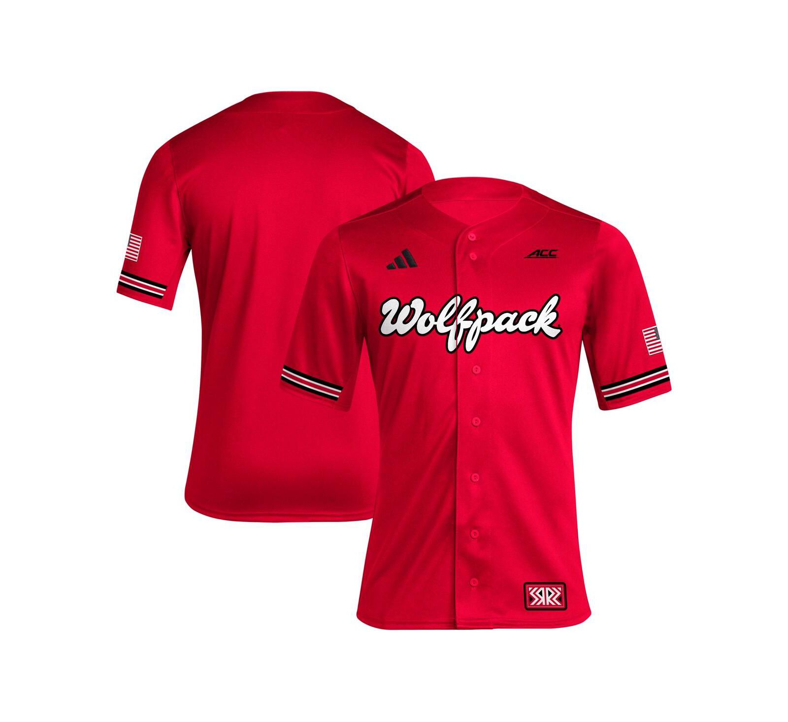 Мужская бейсболка Adidas NC State Wolfpack Reverse Retro Replica jersey Baseball Jersey