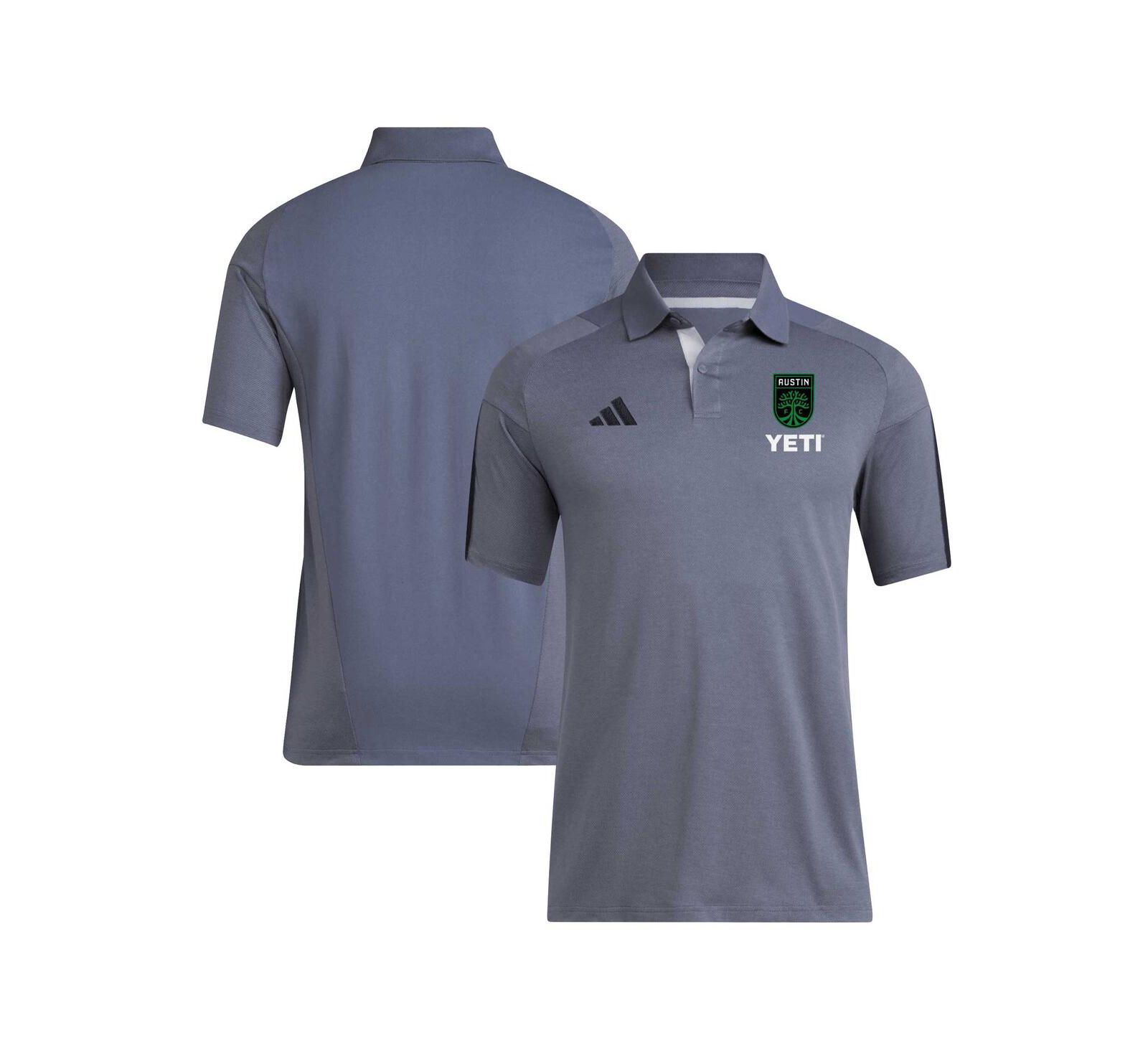 Мужская рубашка-поло adidas Gray Austin FC 2024 Training