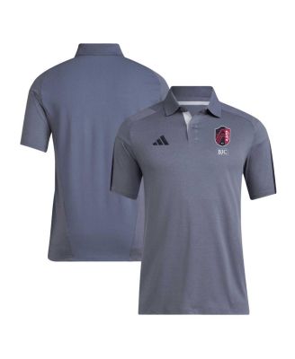 Мужская рубашка поло adidas Gray St. Louis City SC 2024 Training