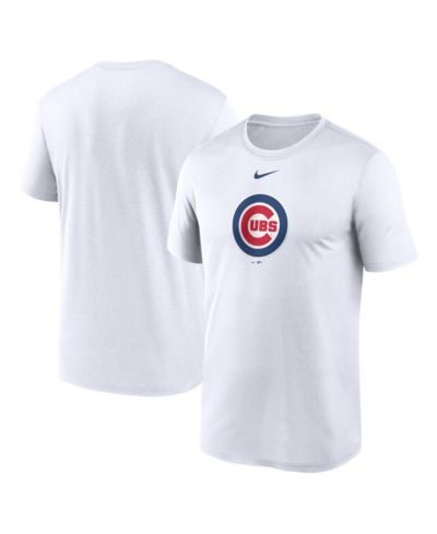 Мужская футболка Nike White Chicago Cubs Legend Fuse Large Logo Performance