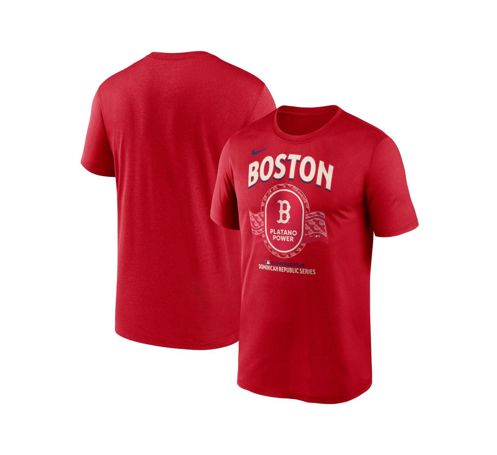 Мужская футболка Nike Red Boston Red Sox Dominican Republic Series Legend
