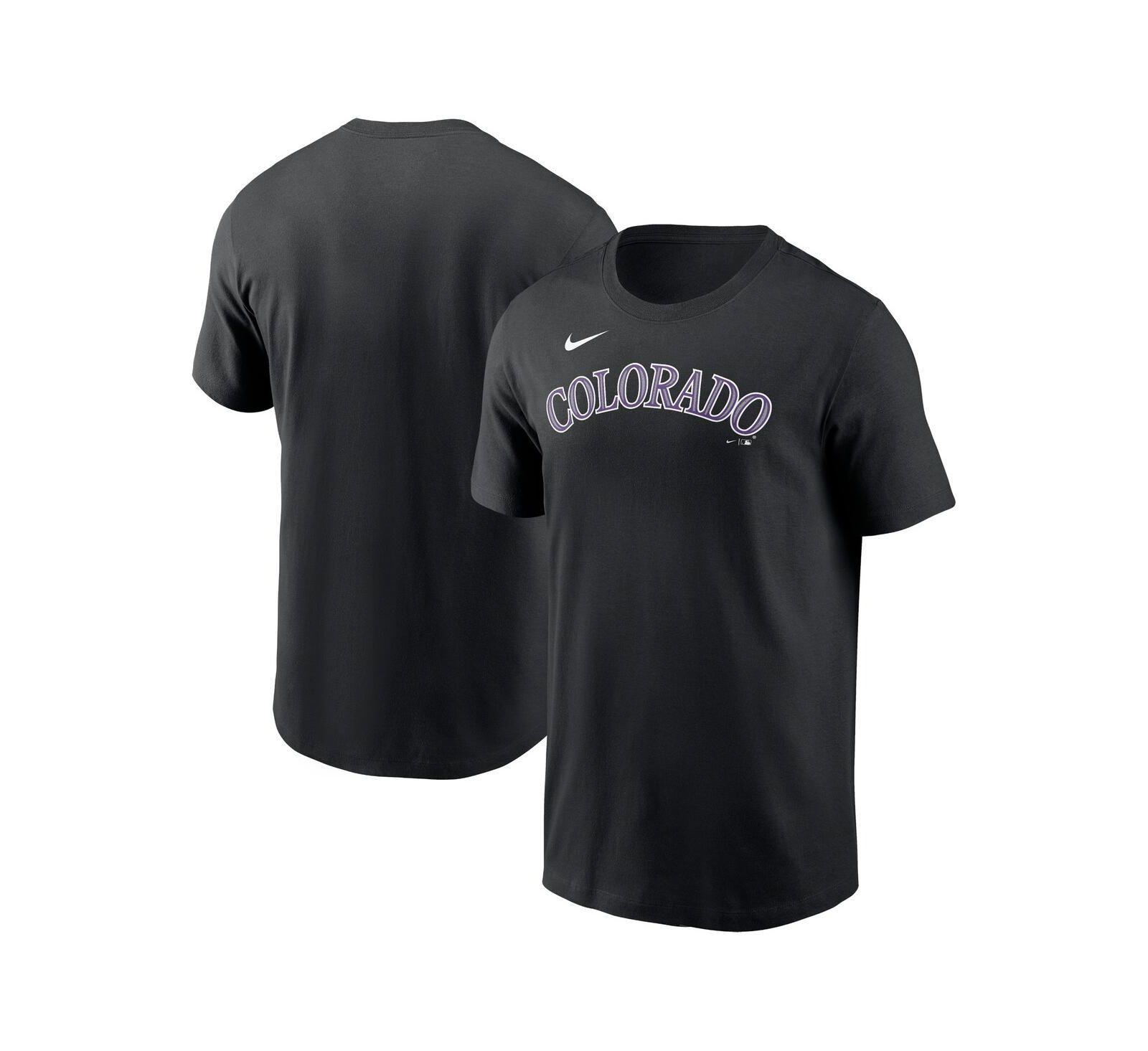 Nike Мужская футболка Black Colorado Rockies Fuse Wordmark