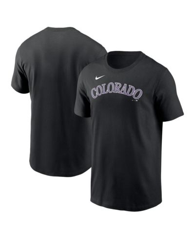 Nike Мужская футболка Black Colorado Rockies Fuse Wordmark