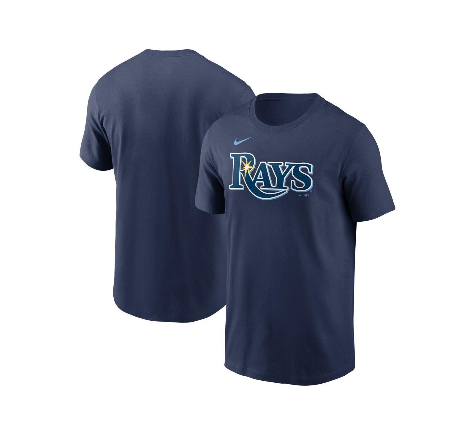 Men's Nike Navy Tampa Bay Rays Fuse Wordmark T-shirt