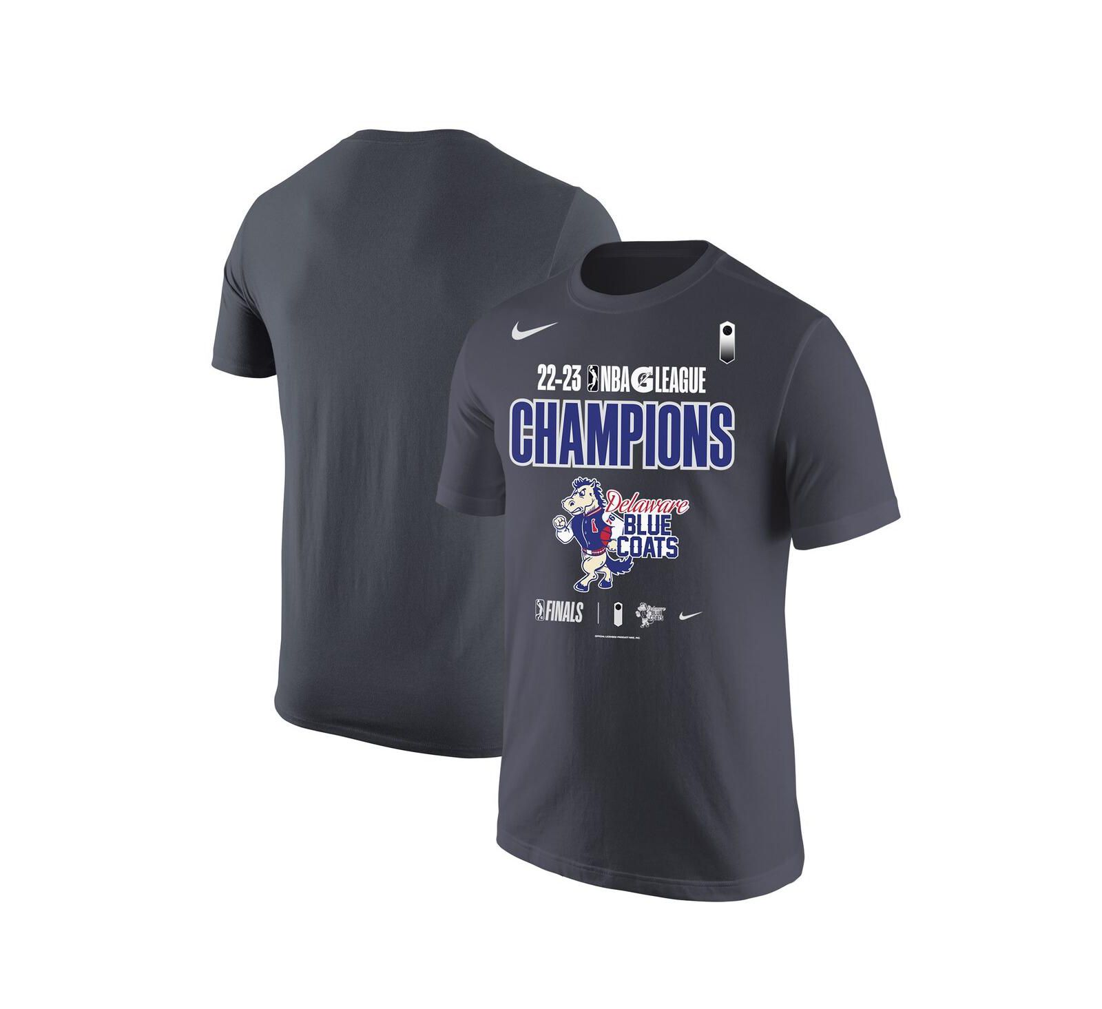 Nike Мужская футболка Anthracite Delaware Blue Coats 2023 NBA G-League Champions