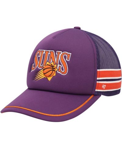 Мужская кепка '47 Brand Purple Phoenix Suns Sidebrand Stripes Trucker Adjustable Hat