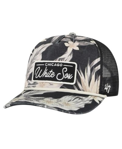 Мужская кепка '47 Brand Black Chicago White Sox Tropicalia Trucker Hitch Adjustable