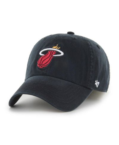 Мужская кепка '47 Brand Black Miami Heat Classic Franchise Fitted