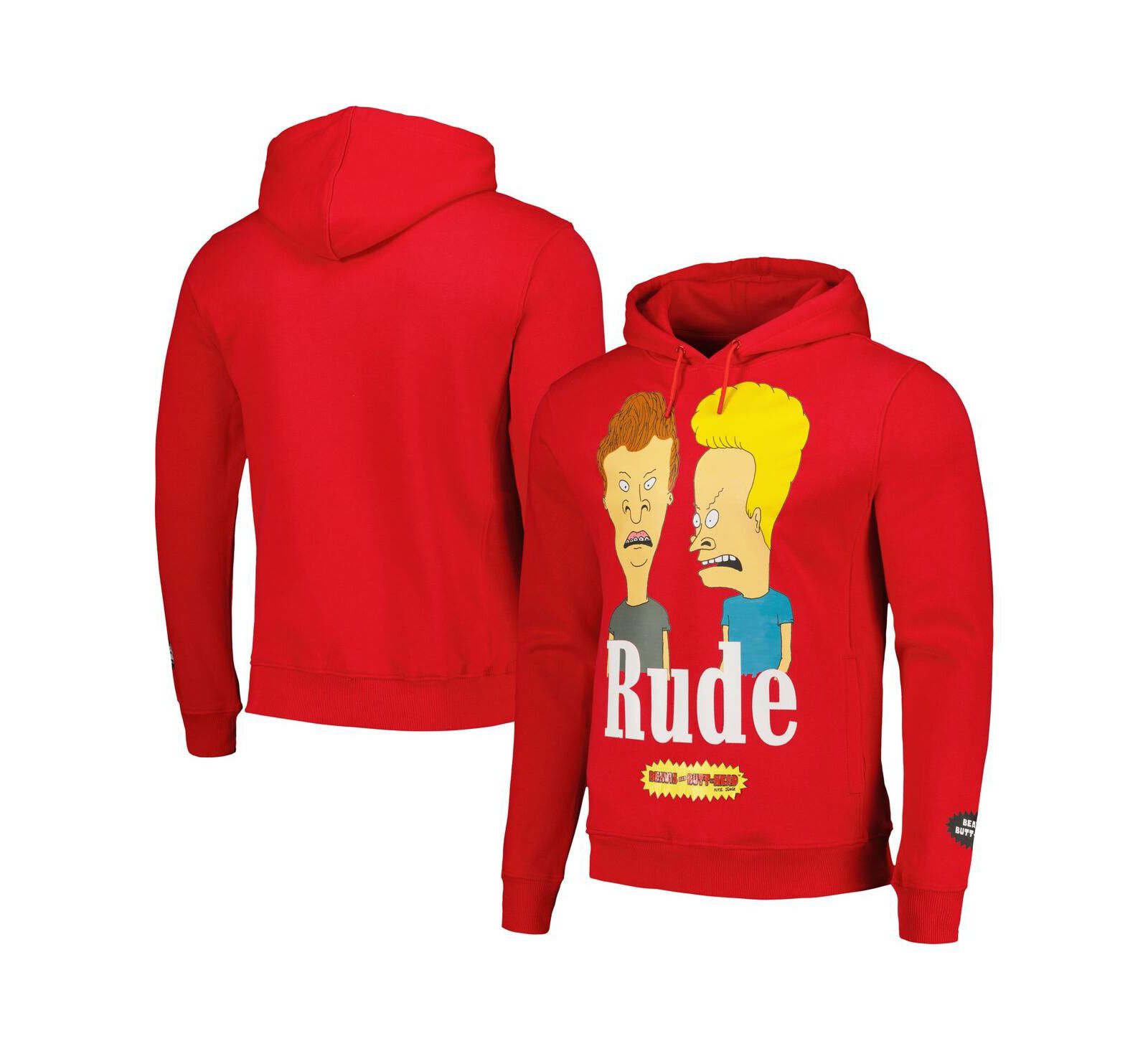 Худи Freeze Max Red Beavis and Butt-Head Rude Pullover для мужчин и женщин