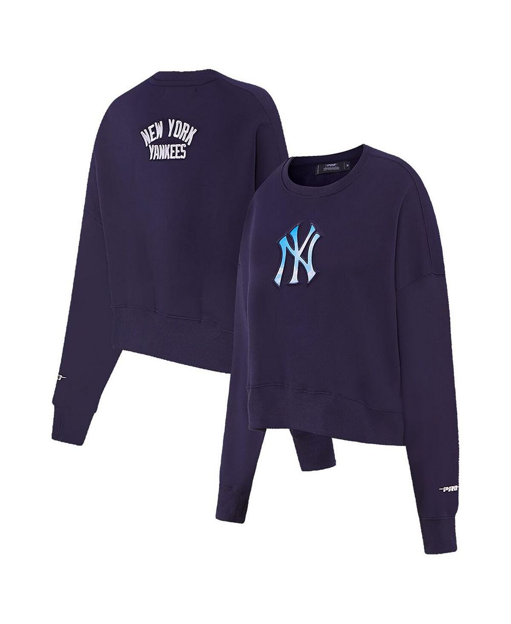 Женский свитшот Pro Standard Navy New York Yankees Painted Sky