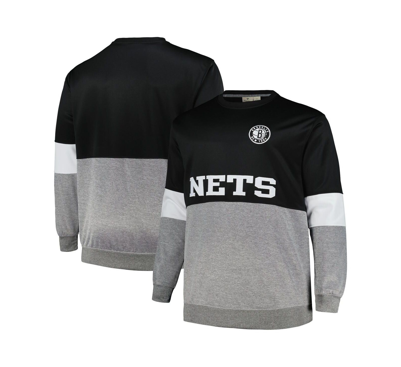 Fanatics Мужское свитшот с капюшоном Brooklyn Nets Black/Heather Gray