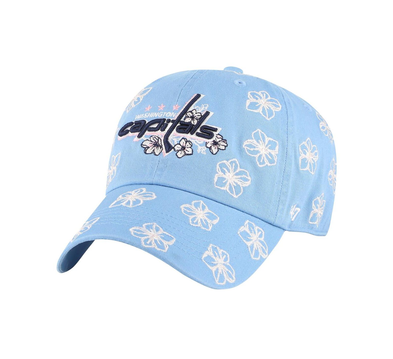Женская кепка '47 Brand Light Blue Washington Capitals Confetti Clean Up Adjustable