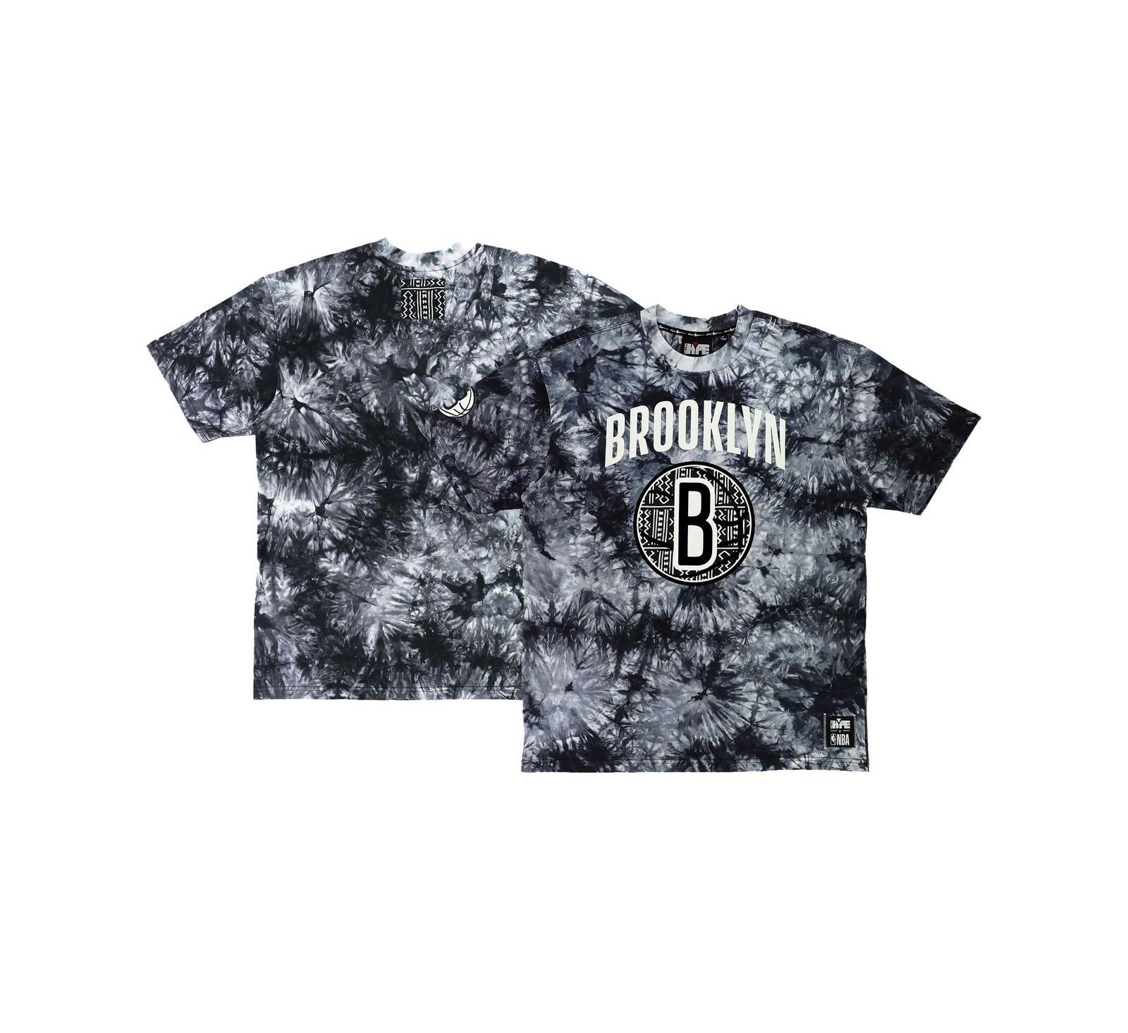 Мужская и женская футболка NBA x Two Hype Brooklyn Nets Culture & Hoops Tie-Dye