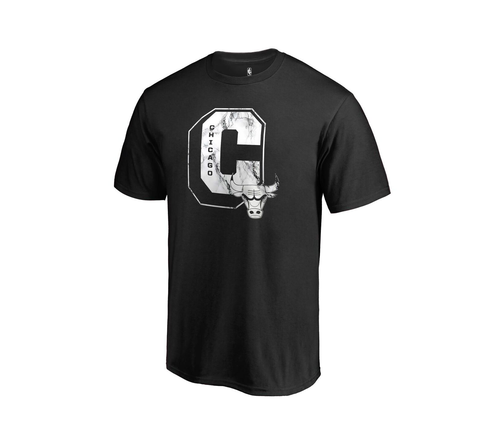 Мужская футболка Fanatics Black Chicago Bulls Letterman