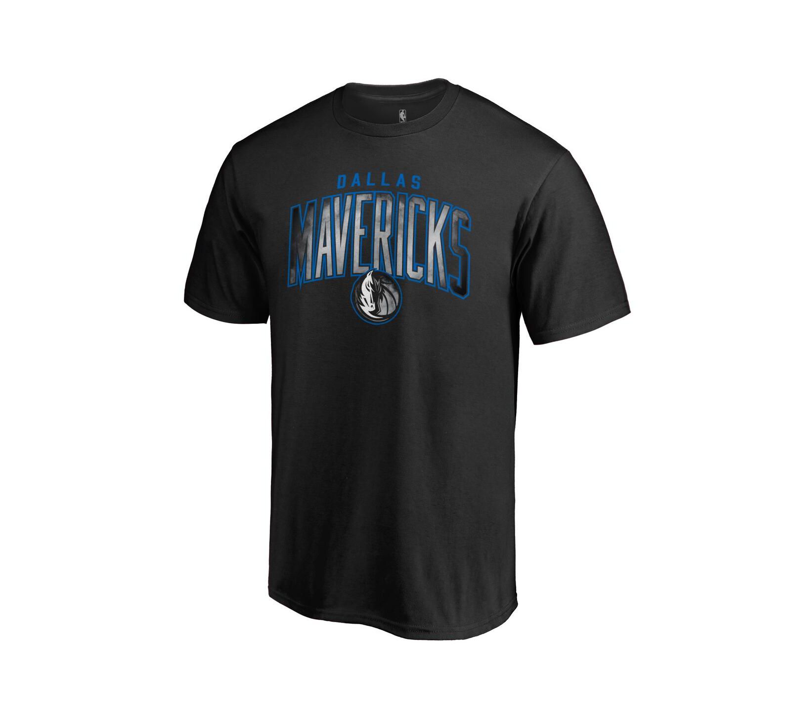 Men's Fanatics Black Dallas Mavericks Arch Smoke T-shirt