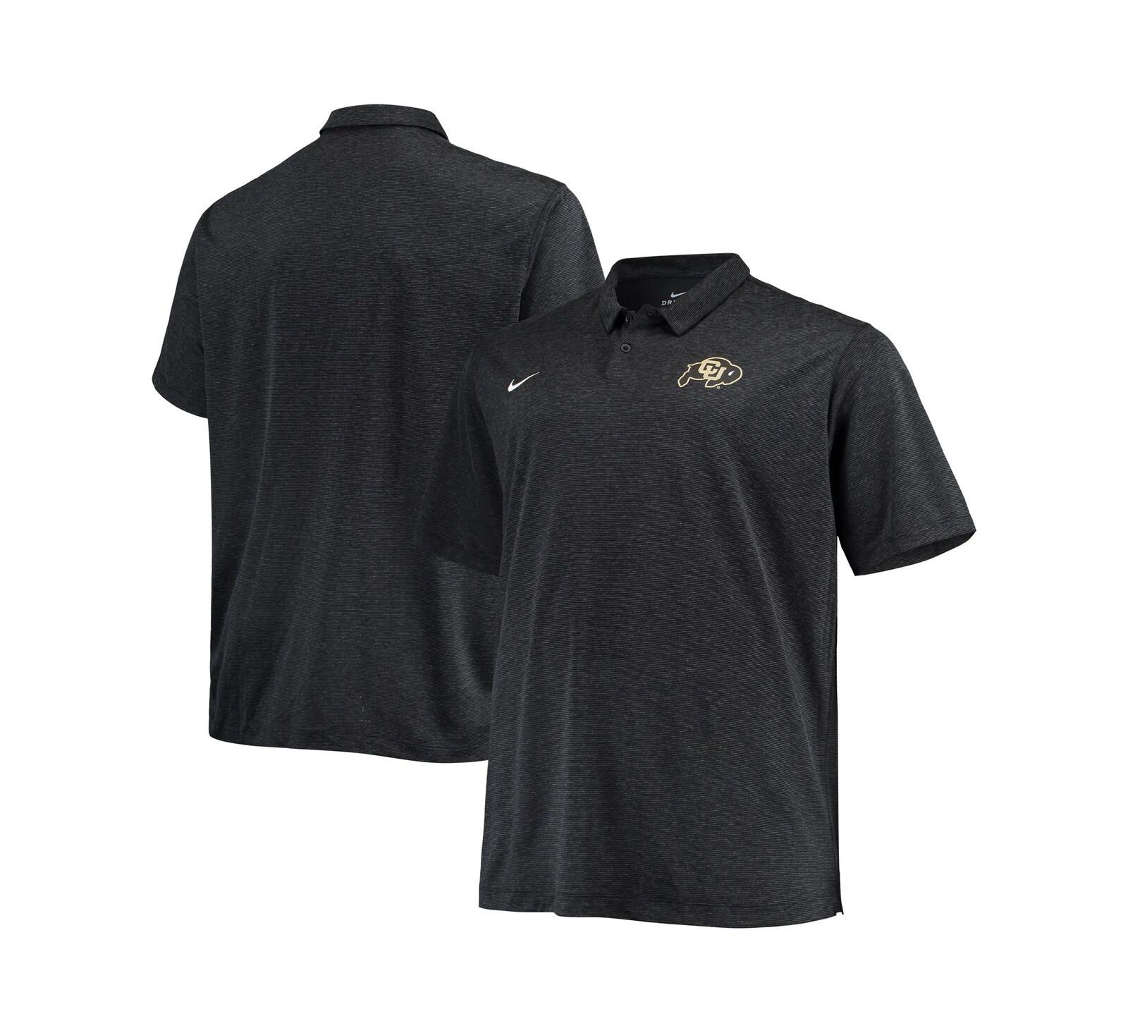 Men's Nike Heathered Black Colorado Buffaloes Big and Tall Performance Polo Shirt