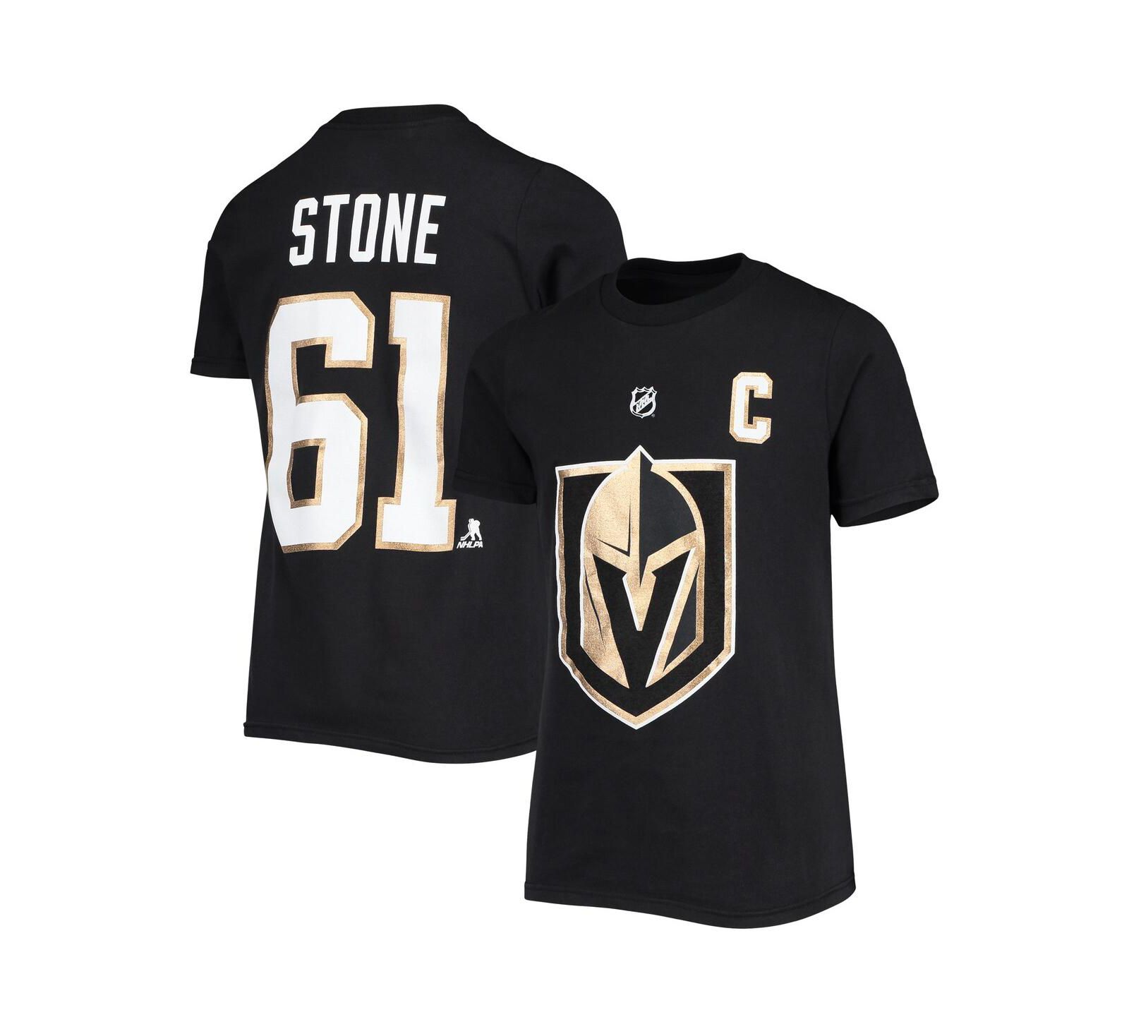 Big Boys Детская футболка Mark Stone Black Vegas Golden Knights с именем и номером игрока