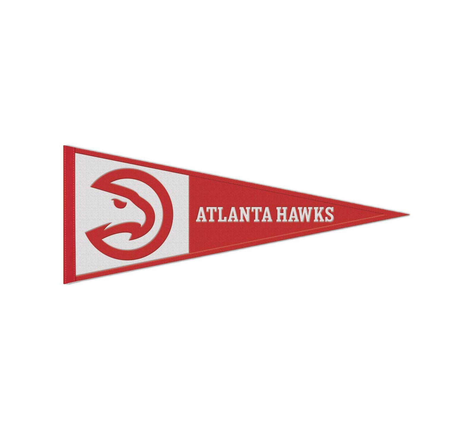 Wincraft Флаг-пеннант Atlanta Hawks с основным логотипом, 13" x 32", шерстяной