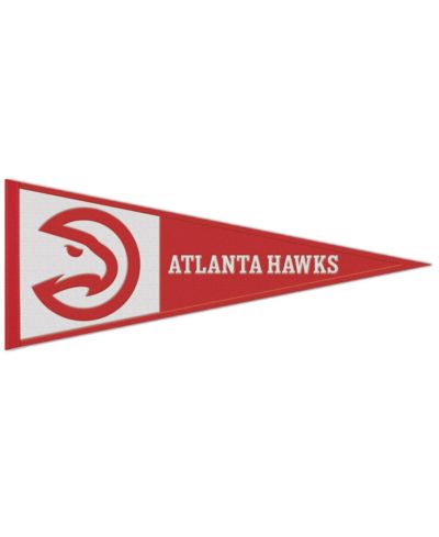Wincraft Флаг-пеннант Atlanta Hawks с основным логотипом, 13" x 32", шерстяной