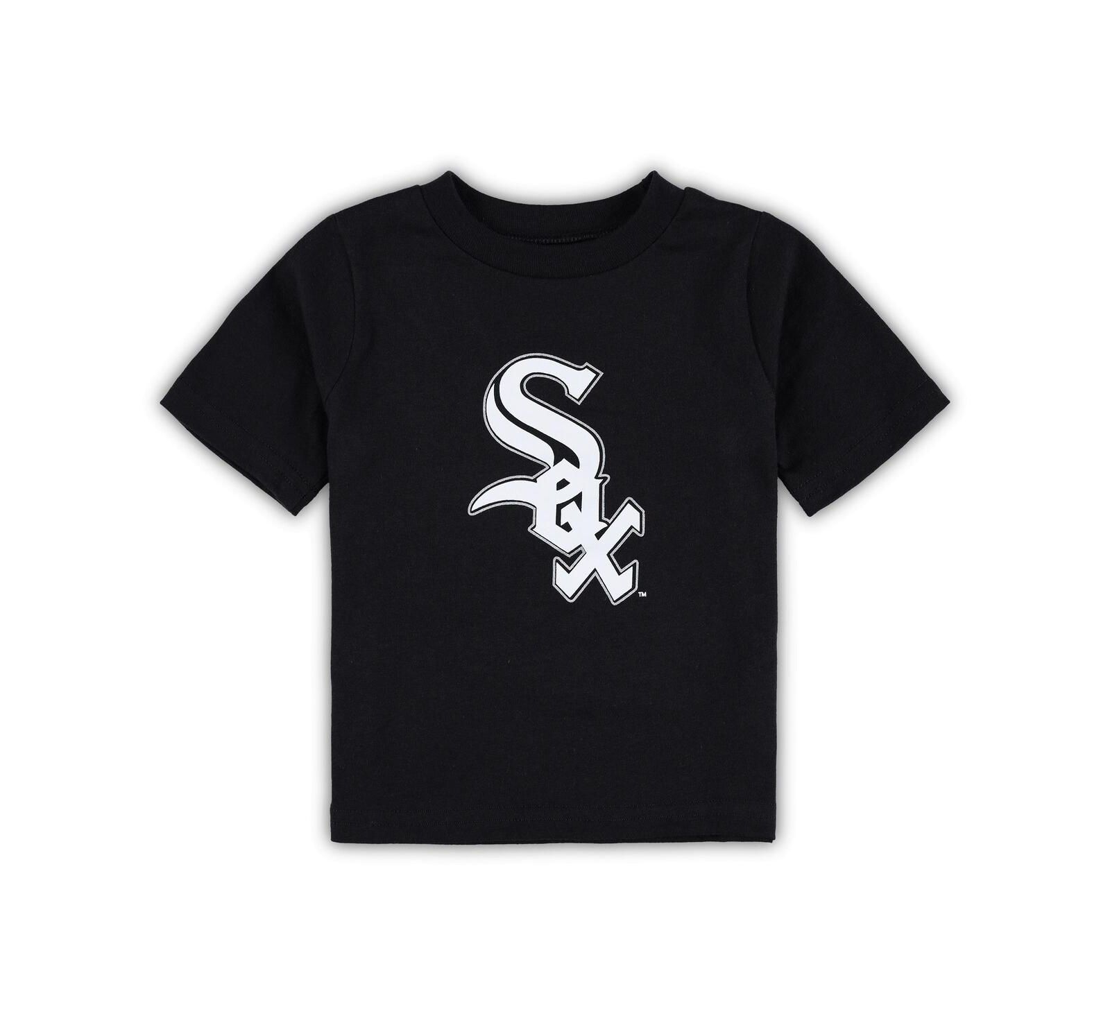 Детская футболка Outerstuff Black Chicago White Sox Team Crew Primary Logo