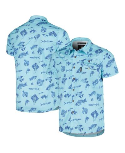 Мужская рубашка Flomotion Blue THE PLAYERS Fishing Tri-Blend