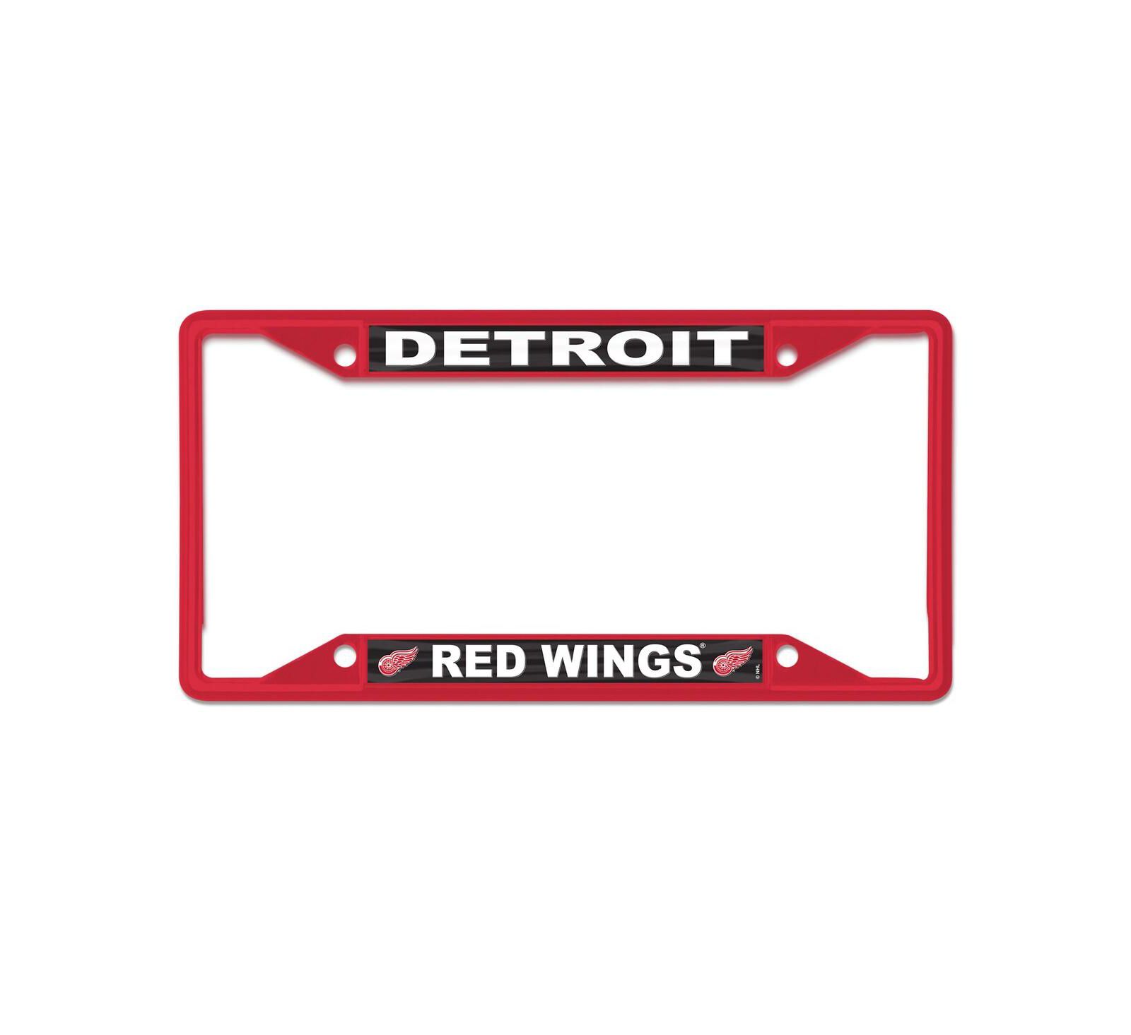 Wincraft Detroit Red Wings Chrome Colored License Plate Frame